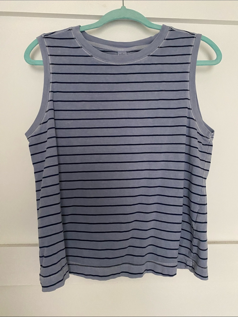 Old Navy Light Blue with Navy Stripe Sleeveless Tank